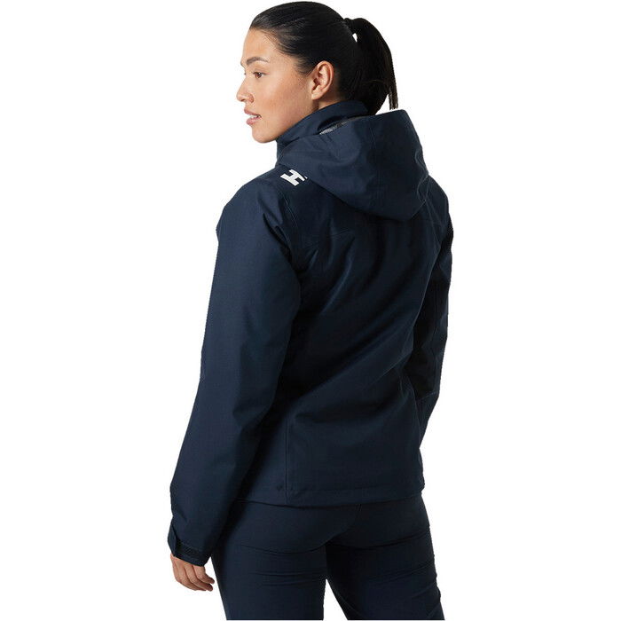 2024 Helly Hansen Mujer Crew Chaqueta De Vela De Capa Intermedia Con Capucha 2.0 34447 - Navy